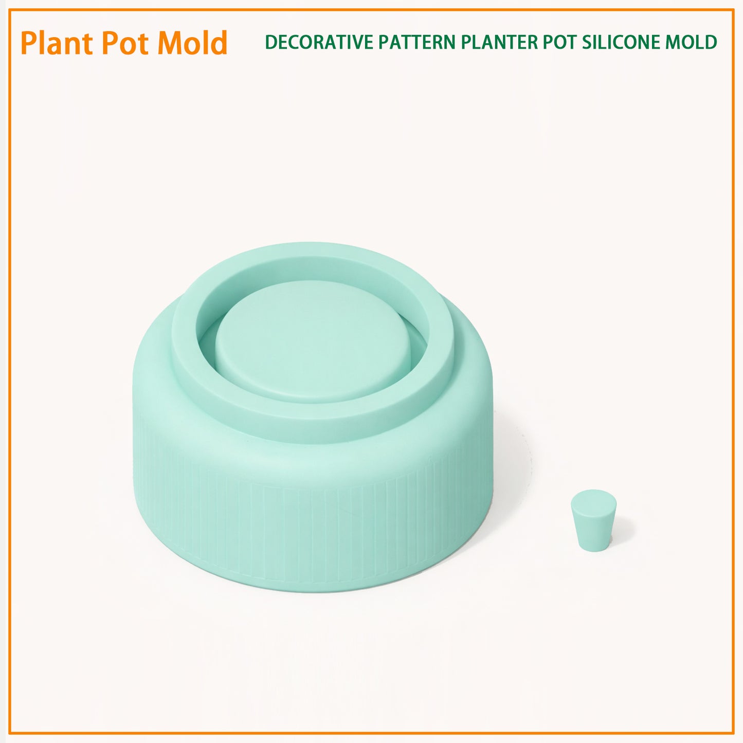 Decorative Pattern Plant Pot Silicone Mold