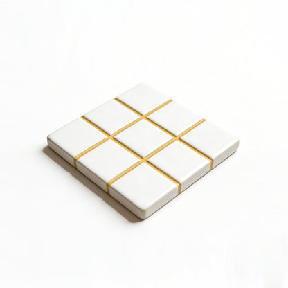 Grid Line Shape Coaster Silicone Mold
