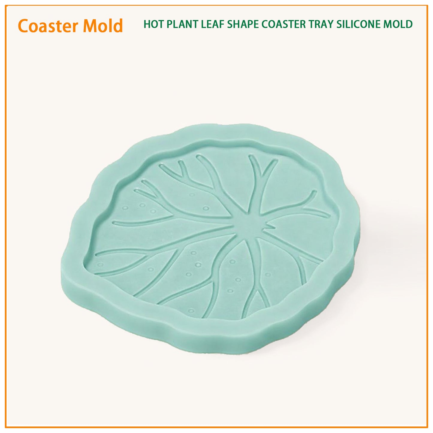 Hot Plant Leaf Shape Coaster Silicone Mold