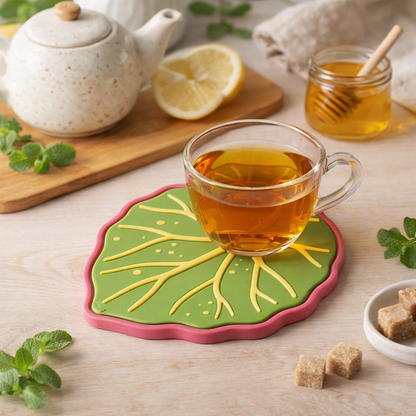 Hot Plant Leaf Shape Coaster Silicone Mold