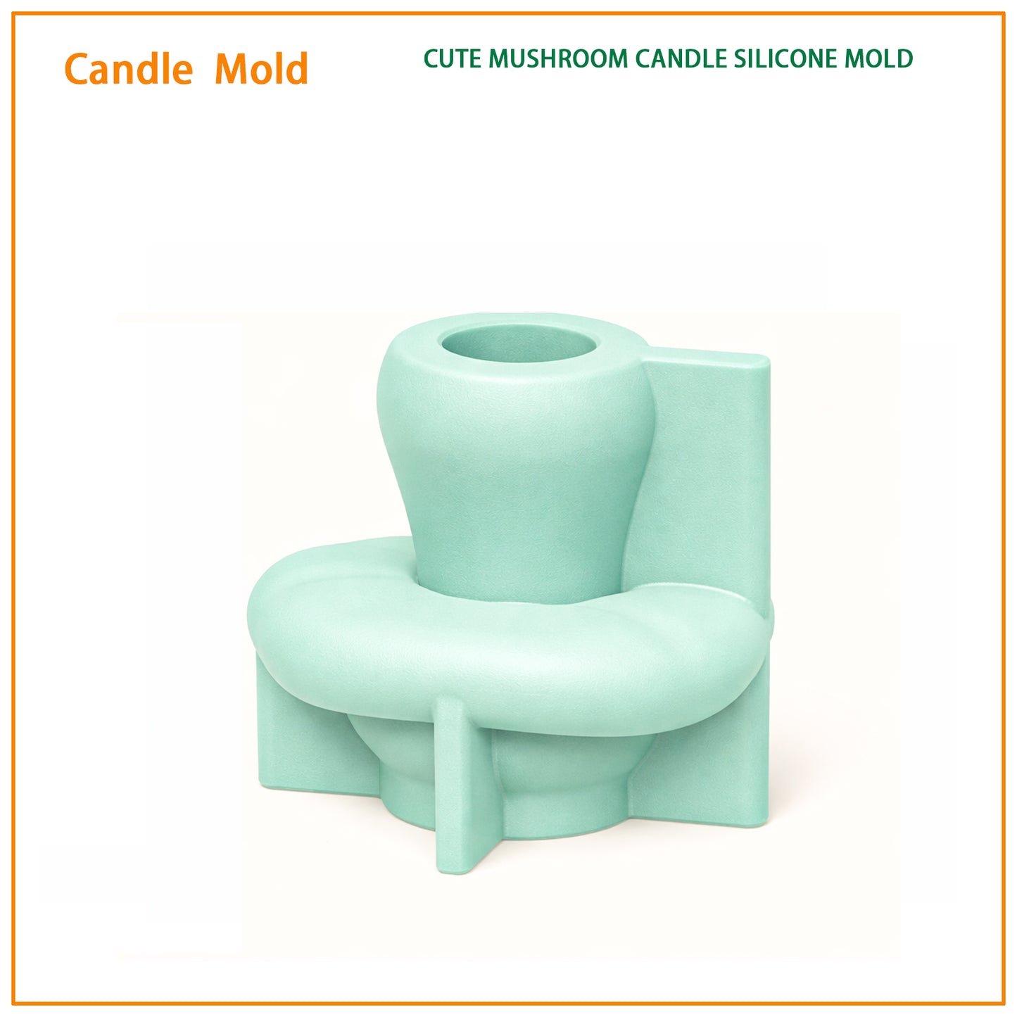 Cute Mushroom Candle Silicone Mold