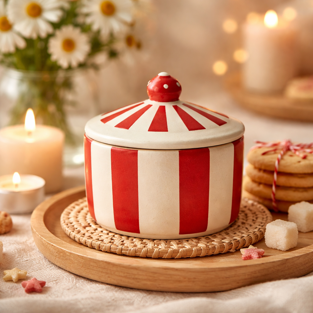 Vintage Circus Candle Jar Silicone Mold