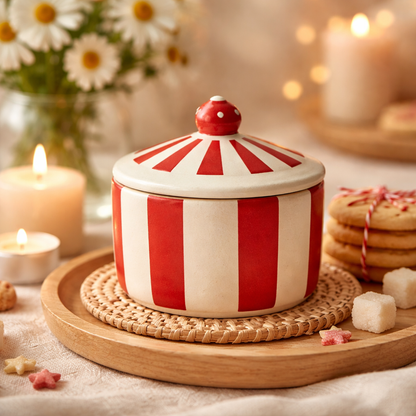 Vintage Circus Candle Jar Silicone Mold