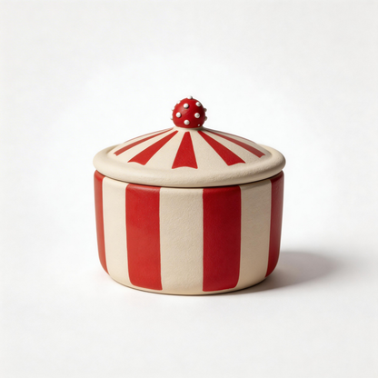 Vintage Circus Candle Jar Silicone Mold