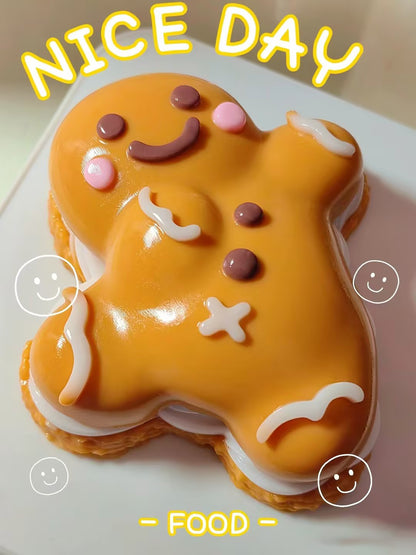 Christmas Gingerbread Men Taba Squishy Silicone Mold