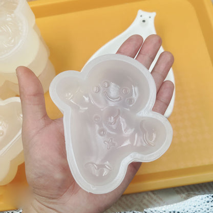 Christmas Gingerbread Men Taba Squishy Silicone Mold