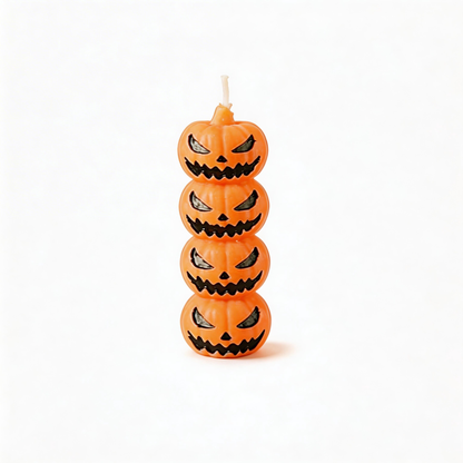 Halloween Stacked Pumpkin Pillar Candle Silicone Mold