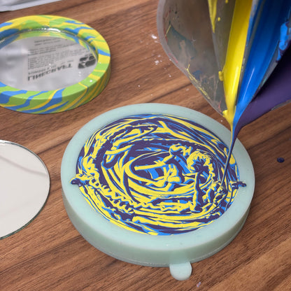 Round Handheld Mirror Mold with Class