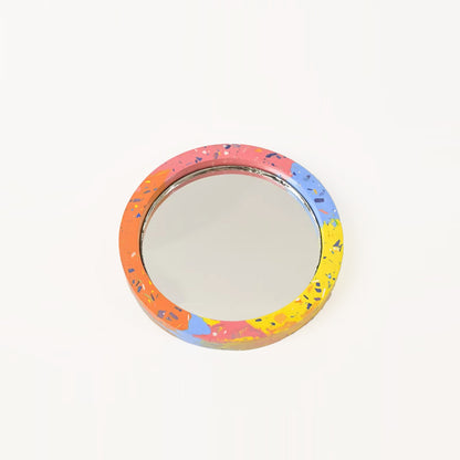 Round Handheld Mirror Mold with Class