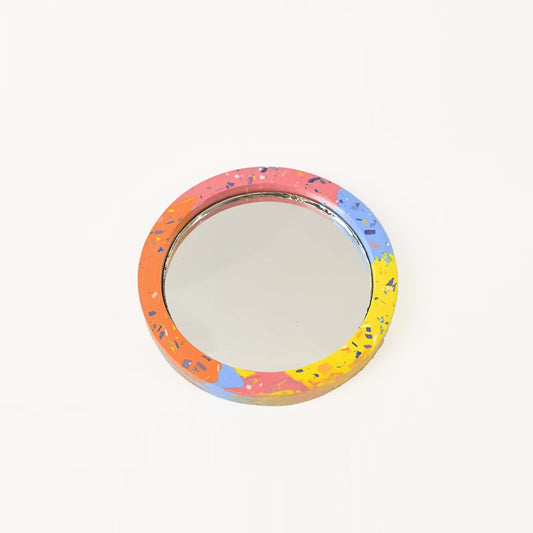 Round Handheld Mirror Mold with Class