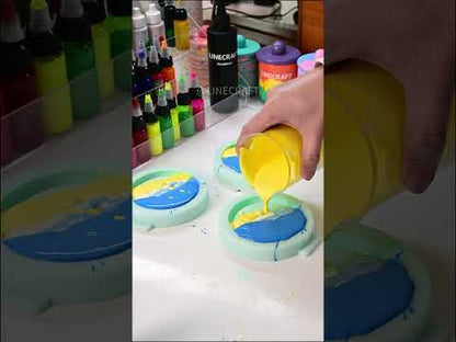Button Shape Coaster Silicone Mold